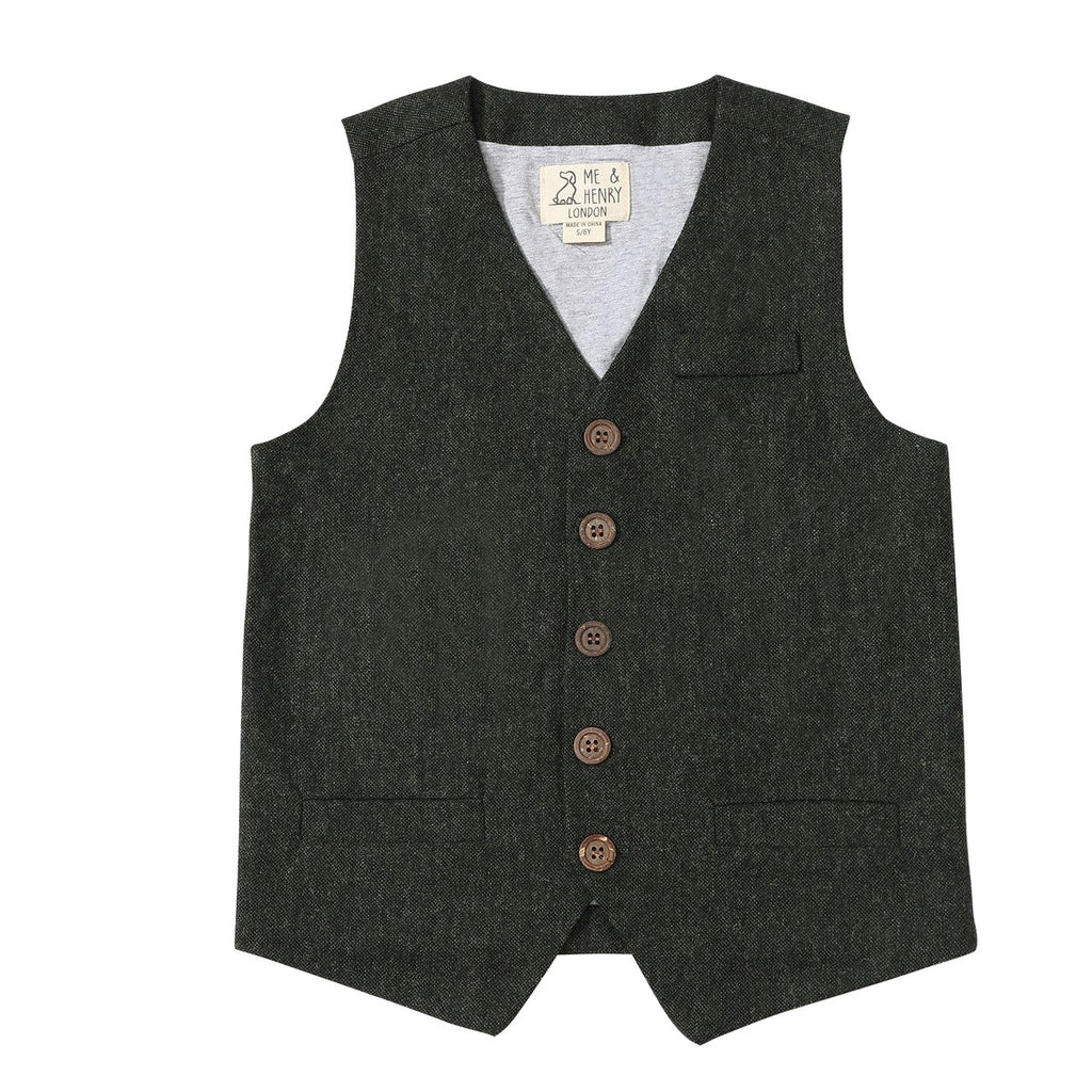 Victor Vest | Green Tweed | Me & Henry