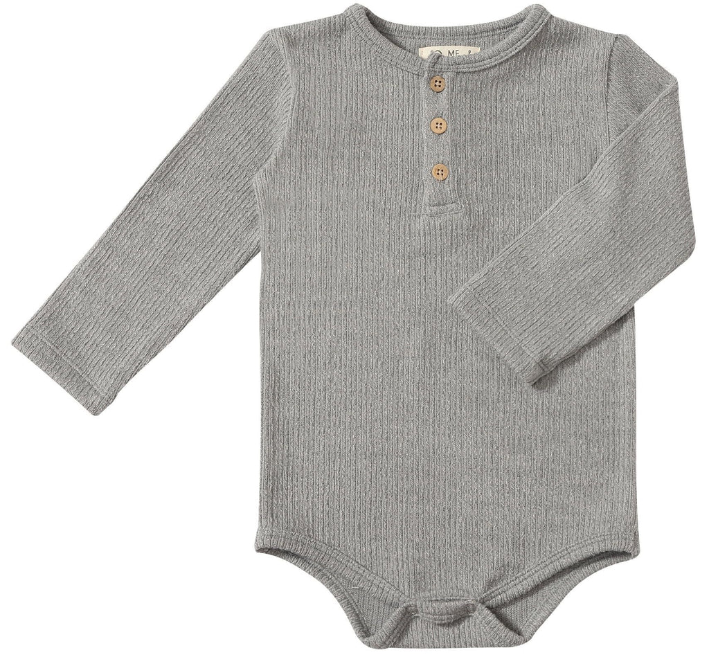Aynor Henley Onesie | Grey | Me & Henry