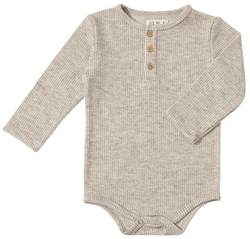 Aynor Henley Onesie | Heathered Biscuit | Me & Henry