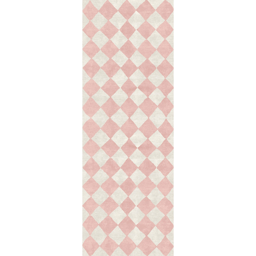 Trestres Checkered Malibu Pink & Ivory Rug