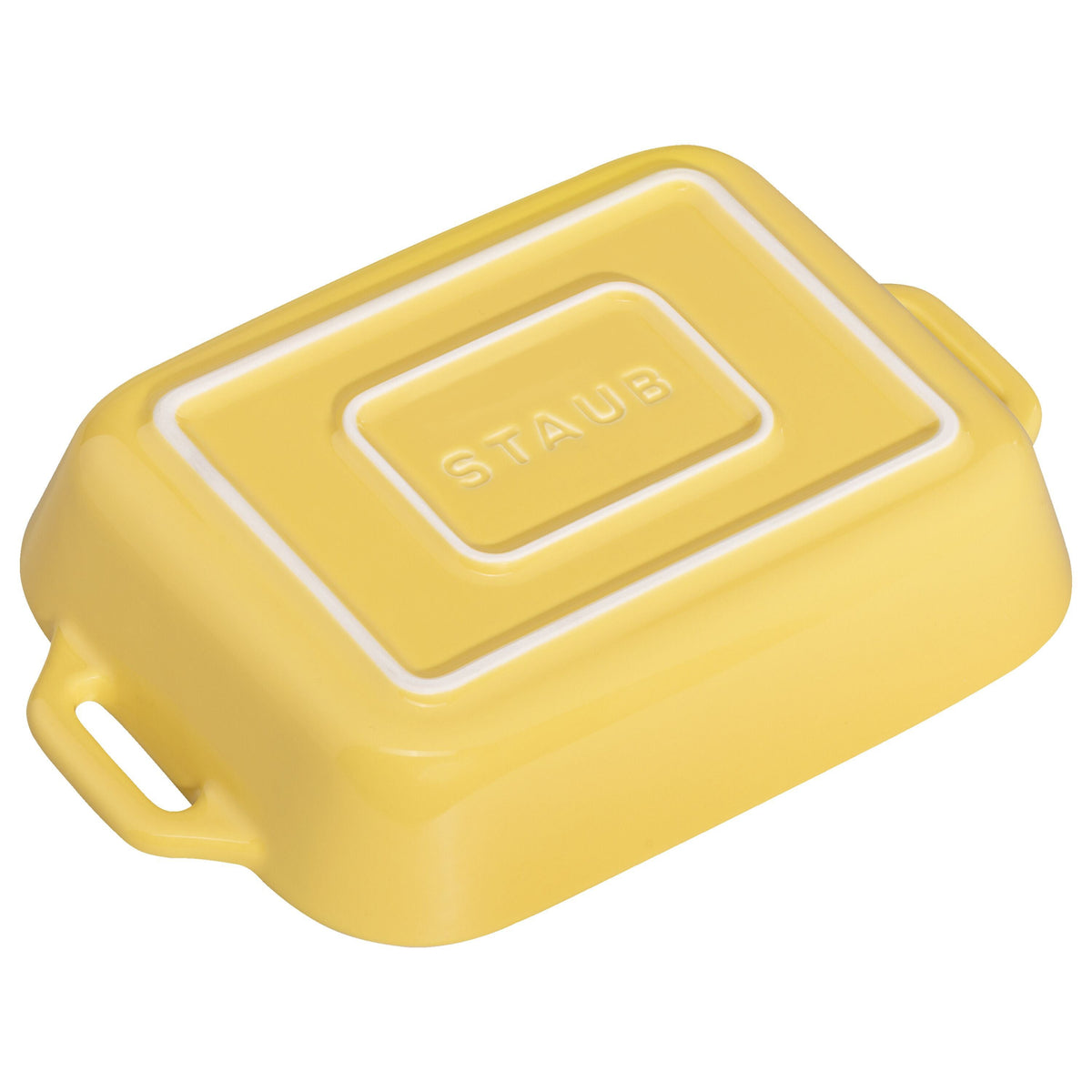 STAUB Ceramique Rectangular Baking Dish Set Citron 3 Piece