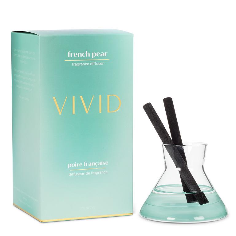 French Pear Modern Diffuser with Sophisticated Pear Floral Musk Scent by Aromabotanical