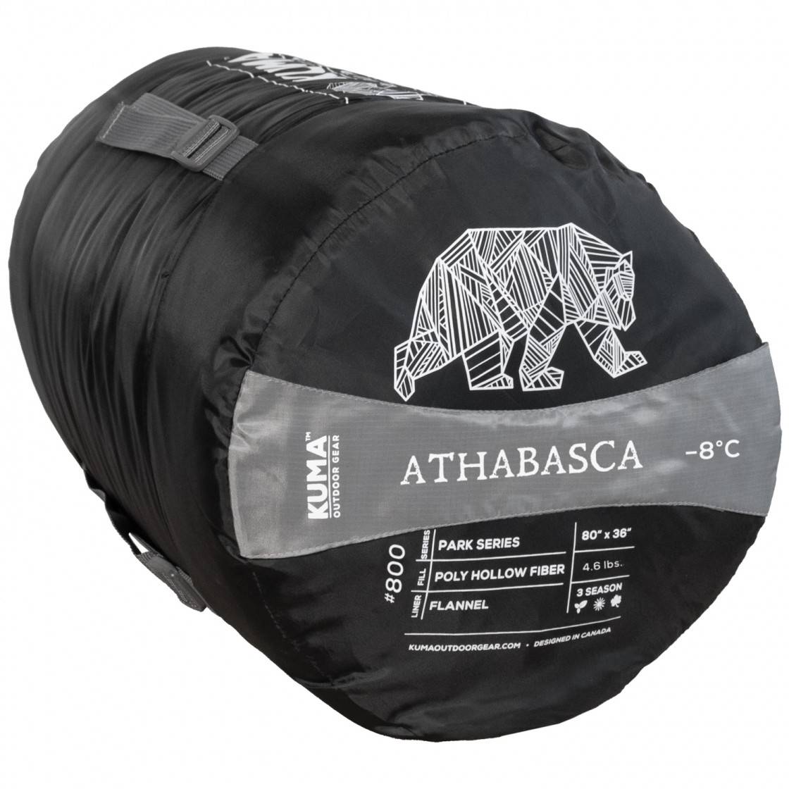 Athabasca Sleeping Bag #800 - Black/Red