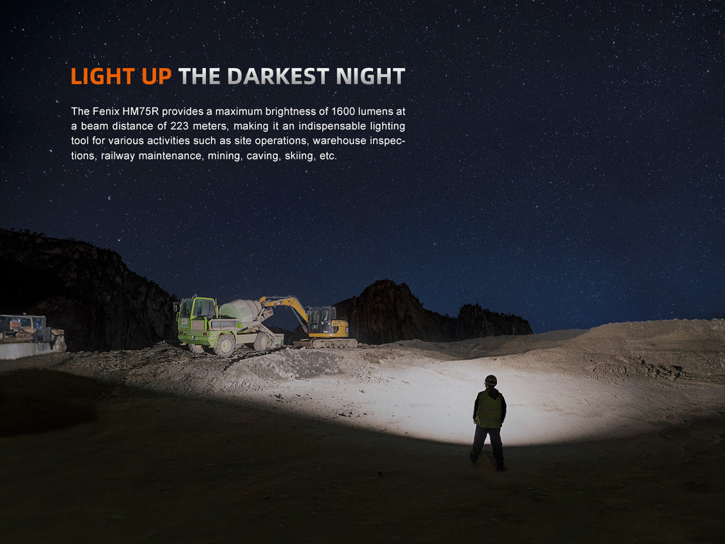 Fenix HM75R Magnesium Dual Battery Rechargeable Headlamp