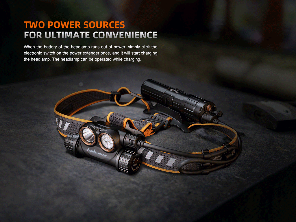 Fenix HM75R Magnesium Dual Battery Rechargeable Headlamp