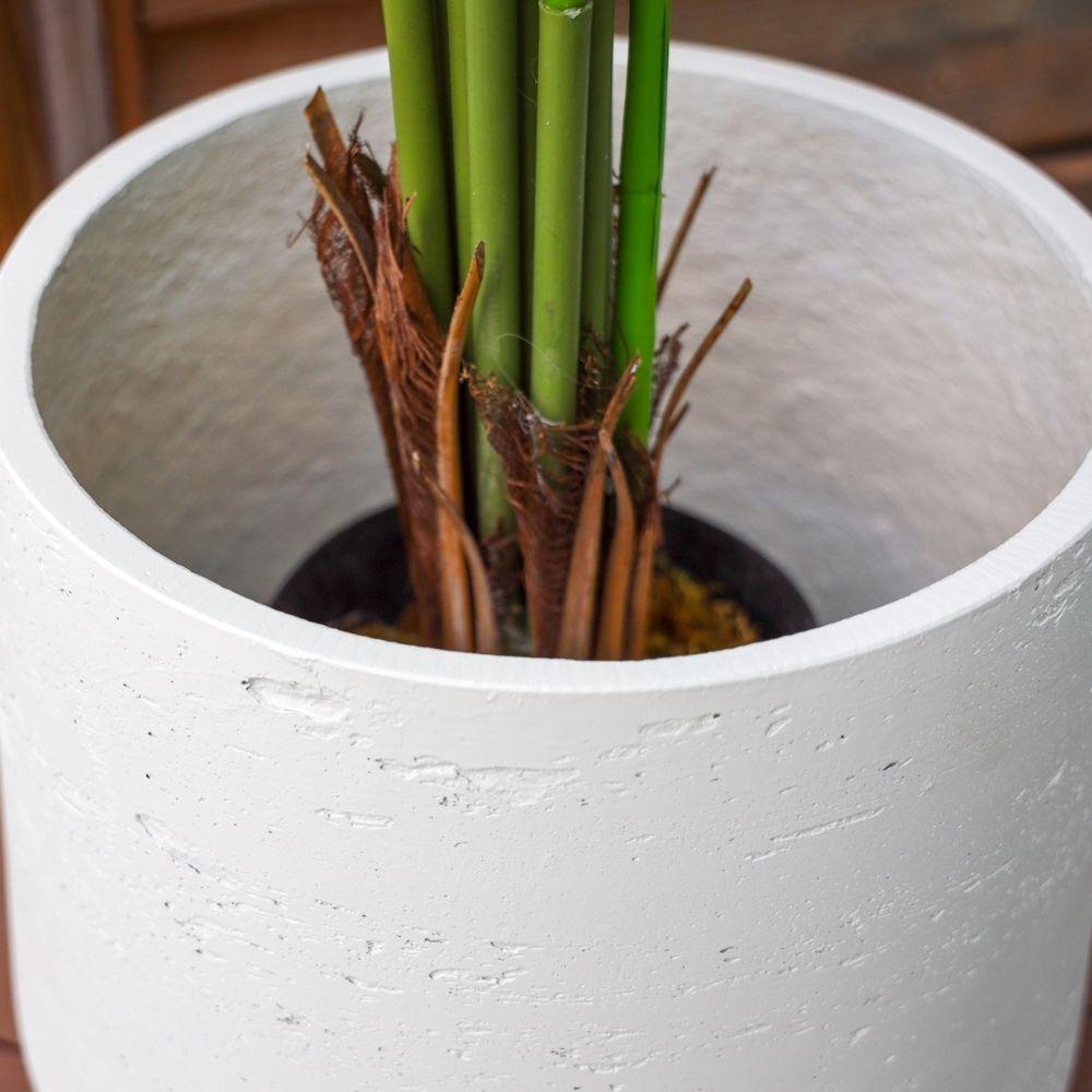 Lazaro White Cement Planter 13''
