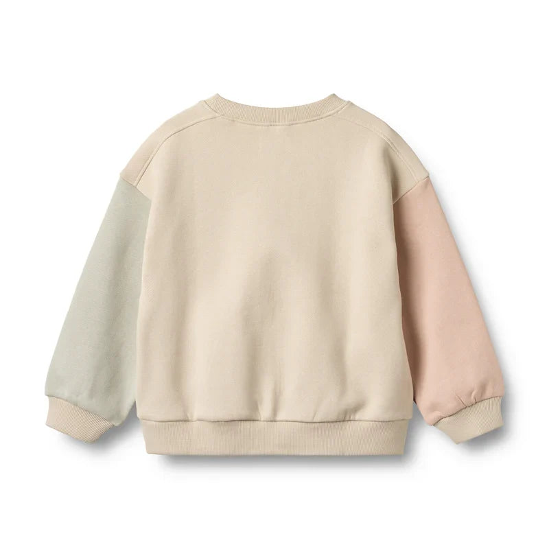 Sweatshirt Embroidery Elliot | Off White | Wheat Kids