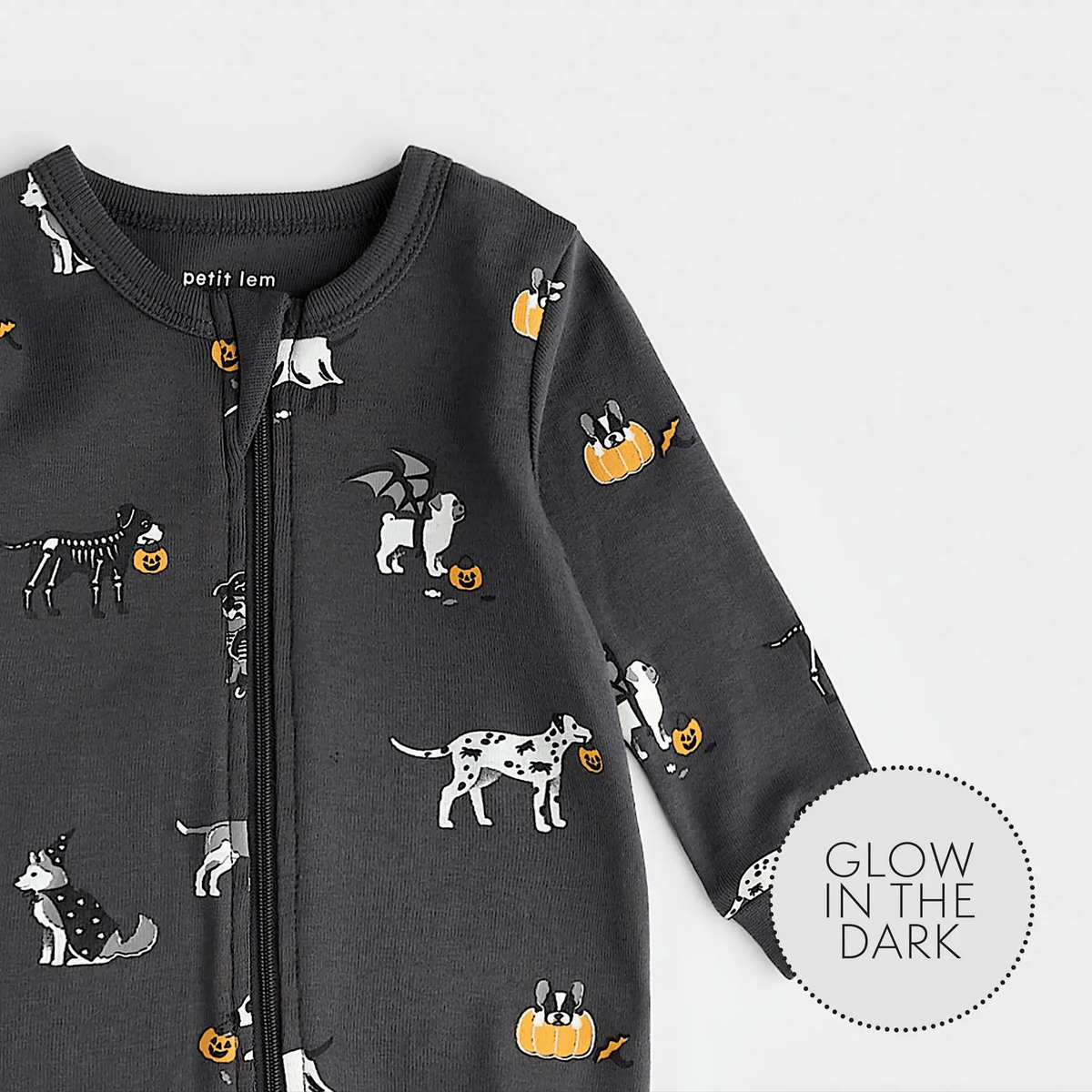 Howl-oween Print on Asphalt Sleeper | Petit Lem