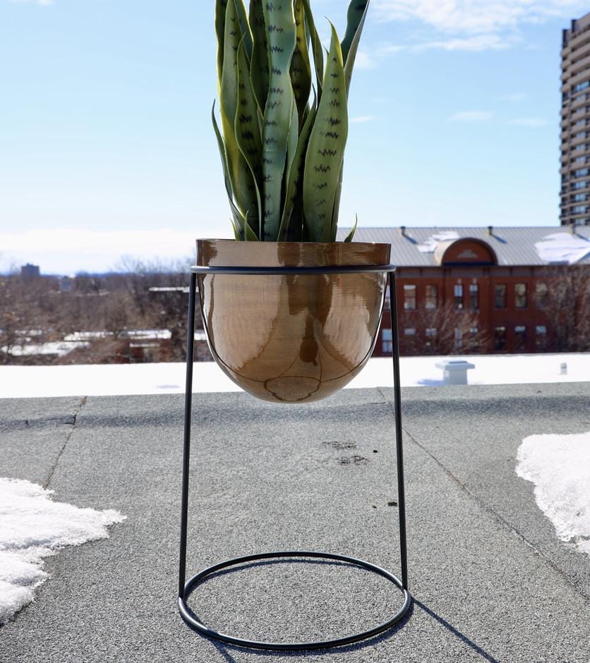 Rosita - Brass Planter On Stand