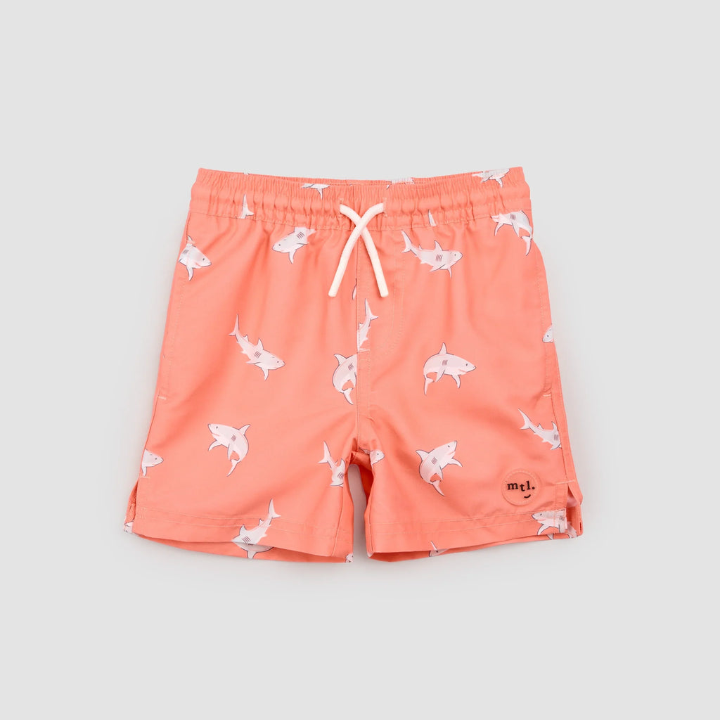 Swim Trunk | Sharks on Coral | Miles the Label
