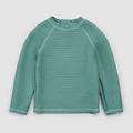 L/S Ribbed Rashguard | Teal | Miles the Label