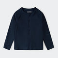 Ribbed Full Zip Rashguard | Navy | Petit Lem
