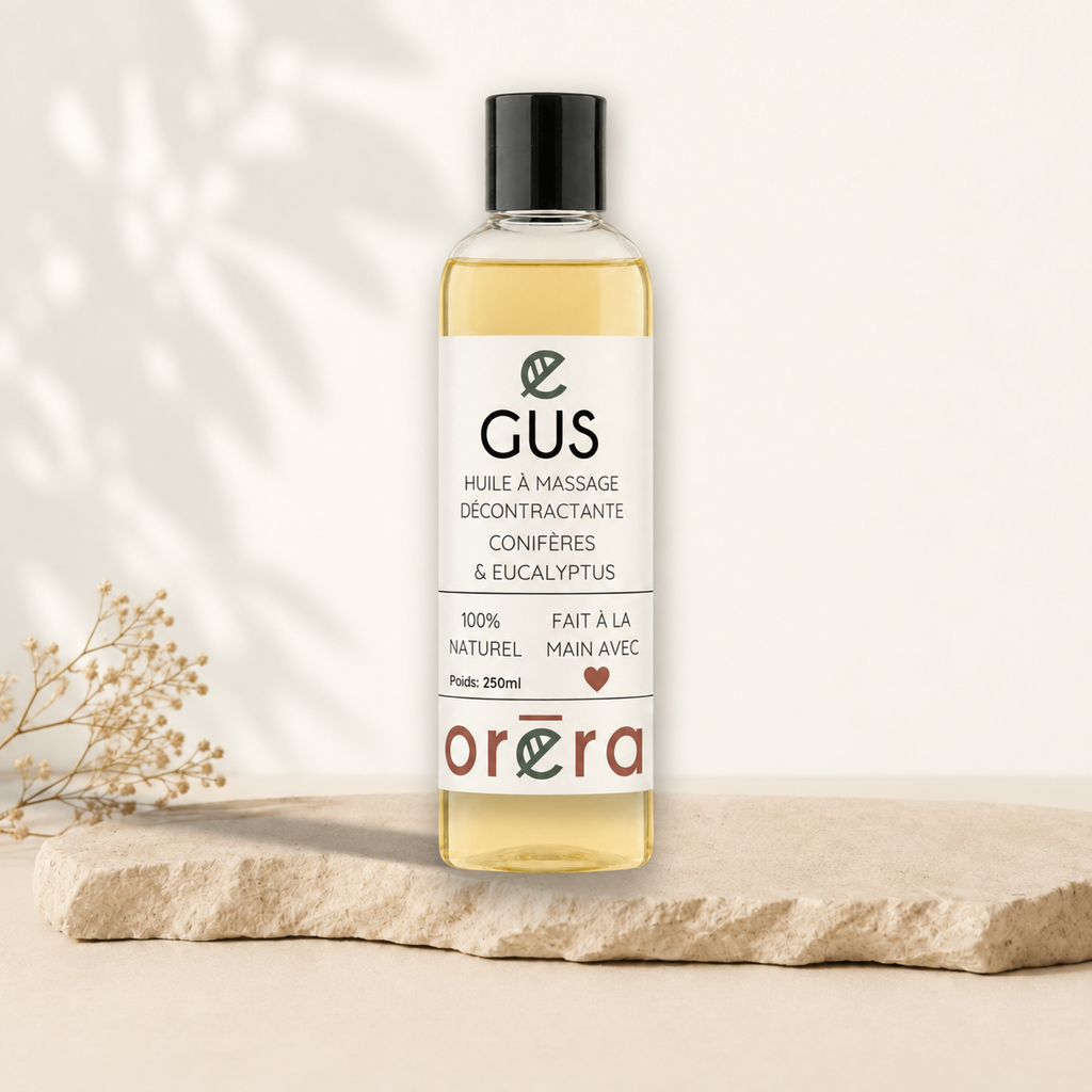 Huile à massage GUS conifères & eucalyptus