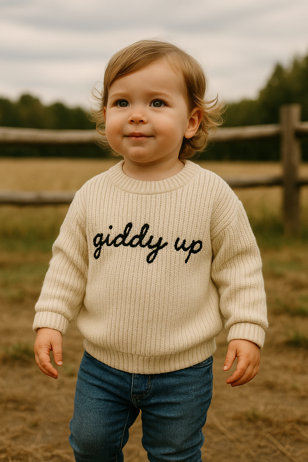 Giddy Up Kids Cotton Sweater
