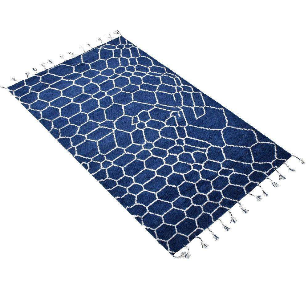 Marine Woven Wool 6X9 Rug