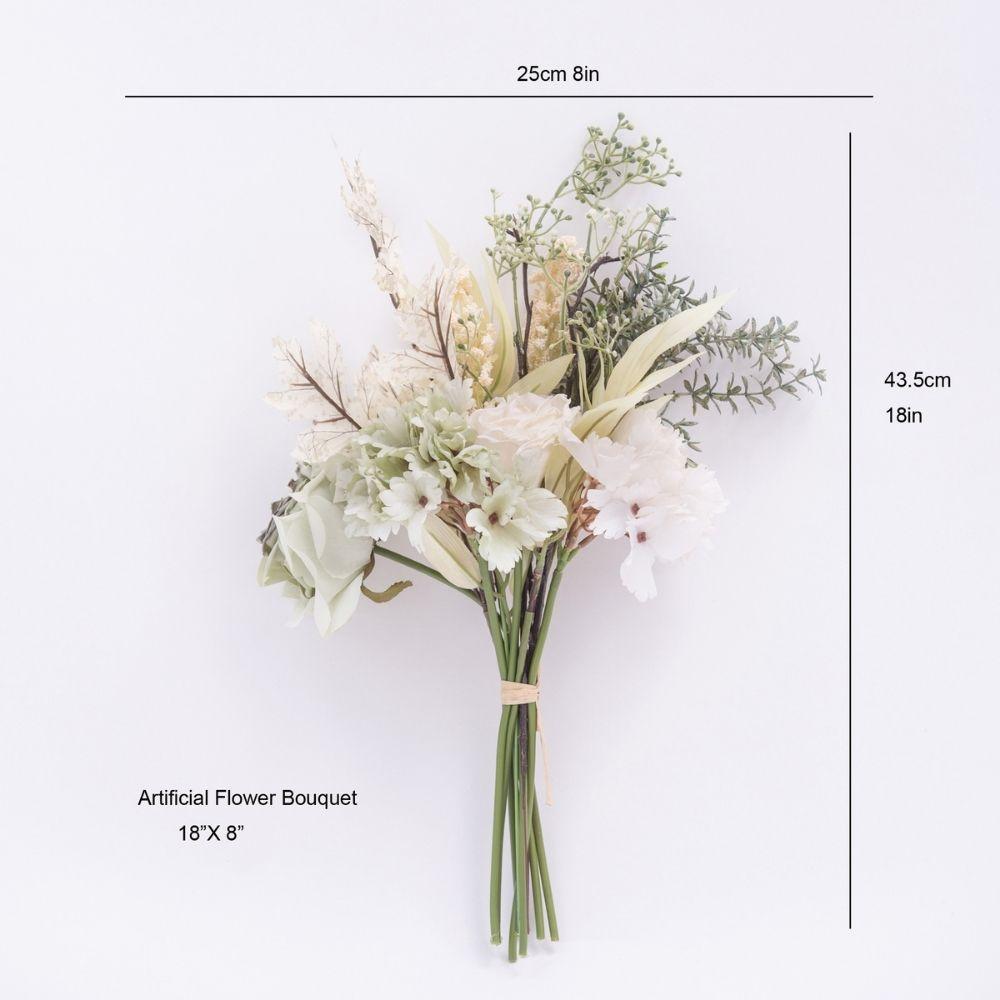 Winter Artificial Flower Bouquet 18'' X 8''