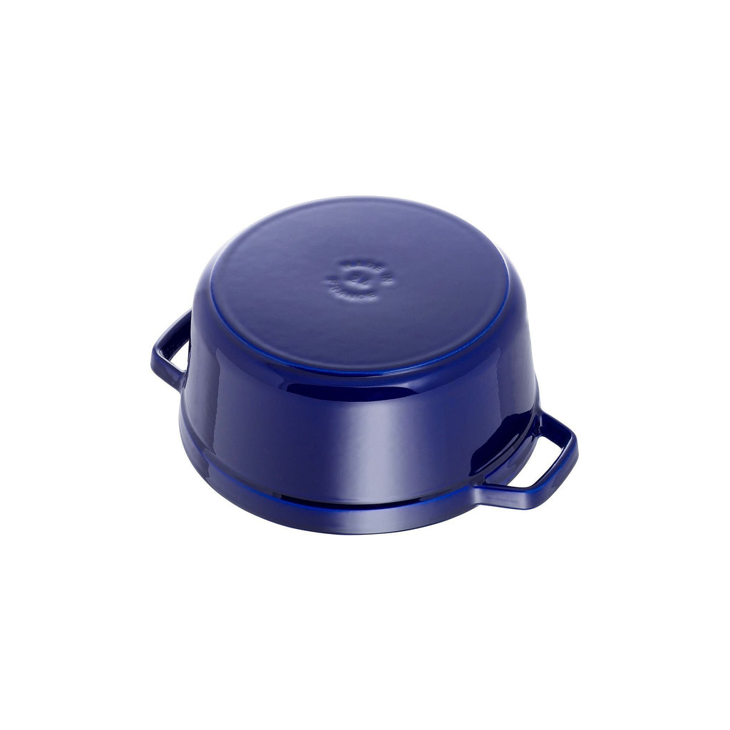 STAUB La Cocotte 6.75 L Cast Iron Round Cocotte, Dark-Blue (Visual Imperfections - B STOCK)