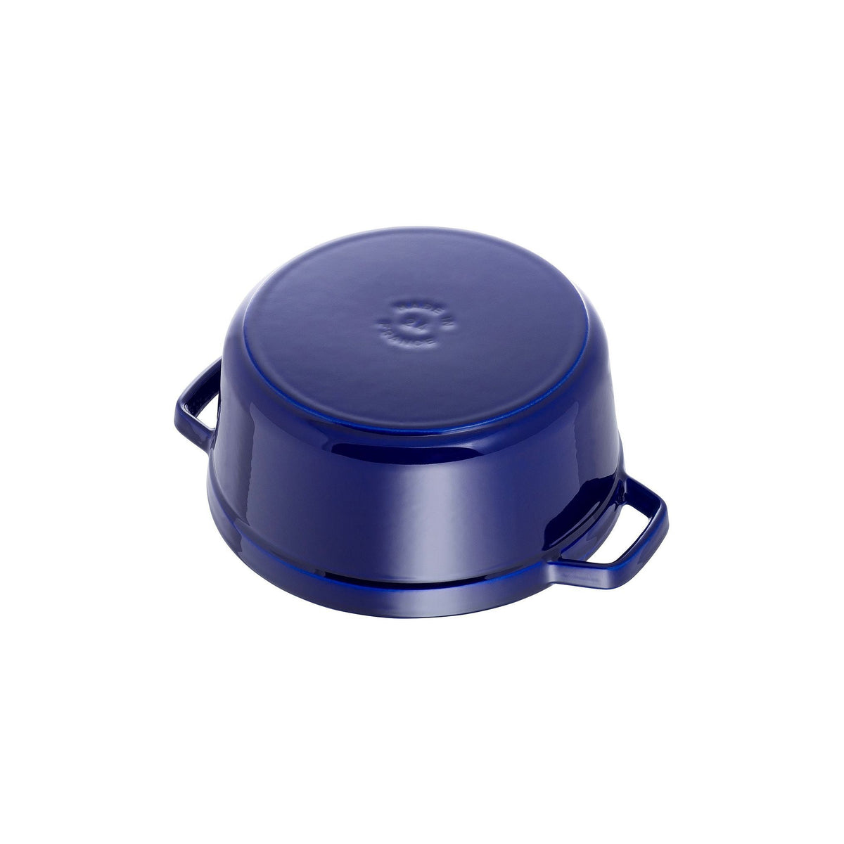STAUB La Cocotte 6.75 L Cast Iron Round Cocotte, Dark-Blue (Visual Imperfections - B STOCK)