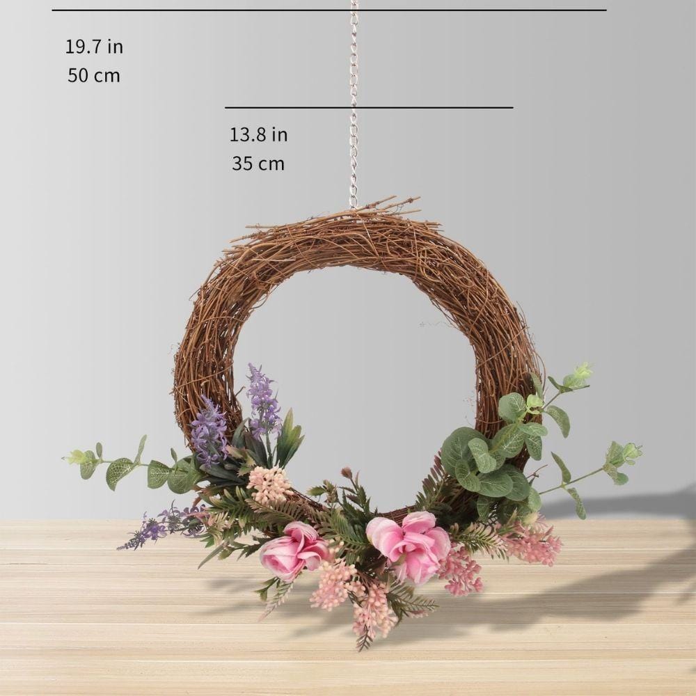 Rosalie Artificial Floral Wreath 19.7''
