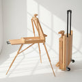 Portable French Easel With Wheels