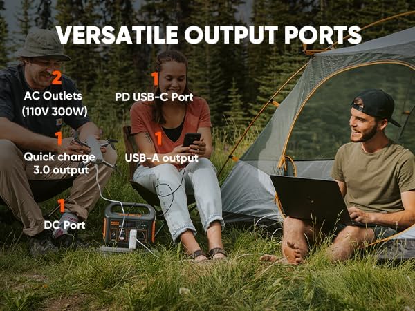 Jackery Explorer 300 Portable Power Station,292Wh | Backup LiFePO4 Battery, Solar Generator for Outdoors, Camping, Travel, Hunting, Blackout (Solar Panel Optional)