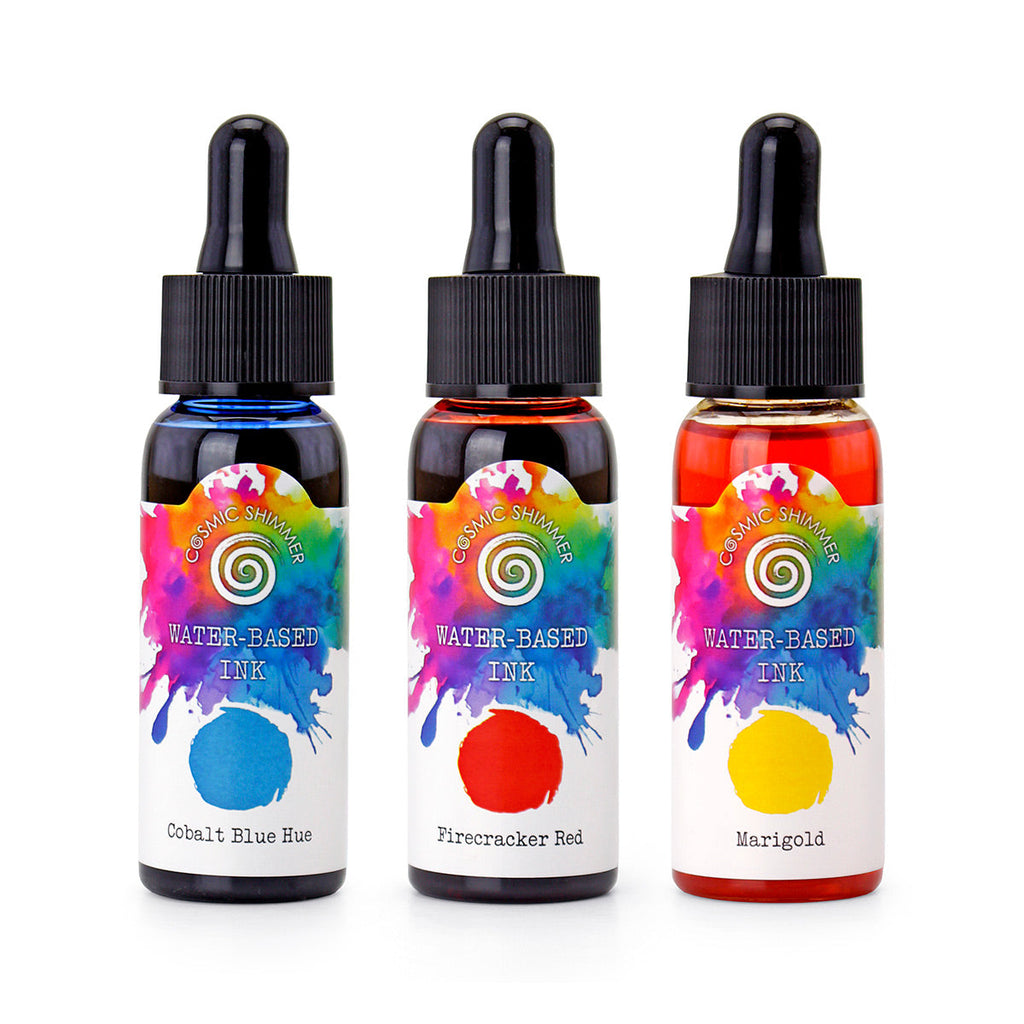 Cosmic Shimmer Origins Water-Based Inks, Set of 3 Primary Colours