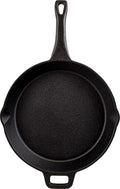 Coghlan's Cast Iron Skillet – 10.1-Inch Pre-Seasoned Frying Pan with Dual Pour Spouts & Helper Handle for Campfire Cooking, Stove, Grill, or Oven – Durable Outdoor Cookware 🍁 All In One Marketplace Canada