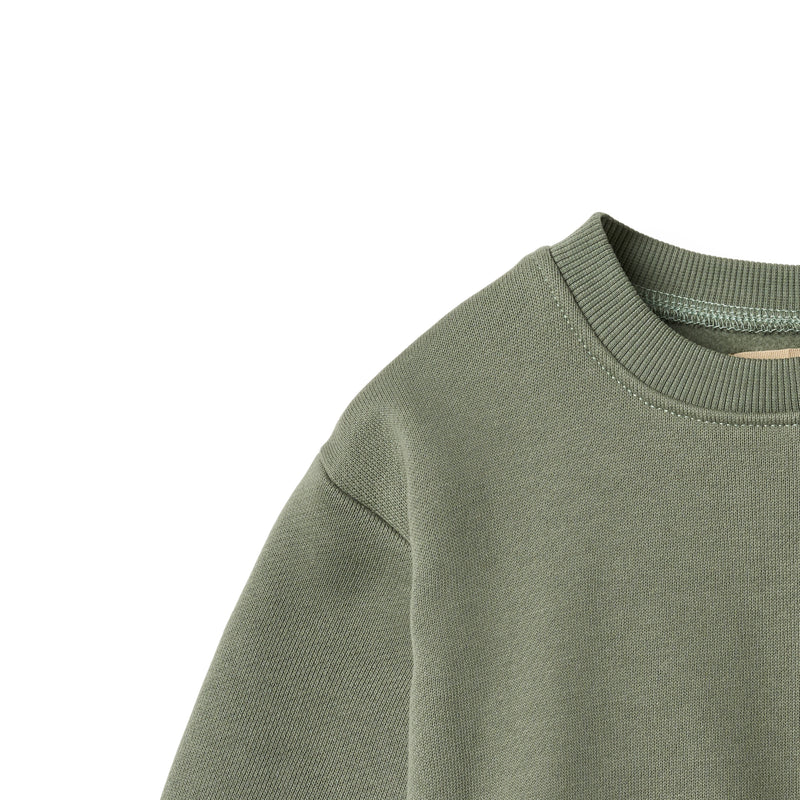 Sweatshirt Willi |Dusty Green | Wheat Kids