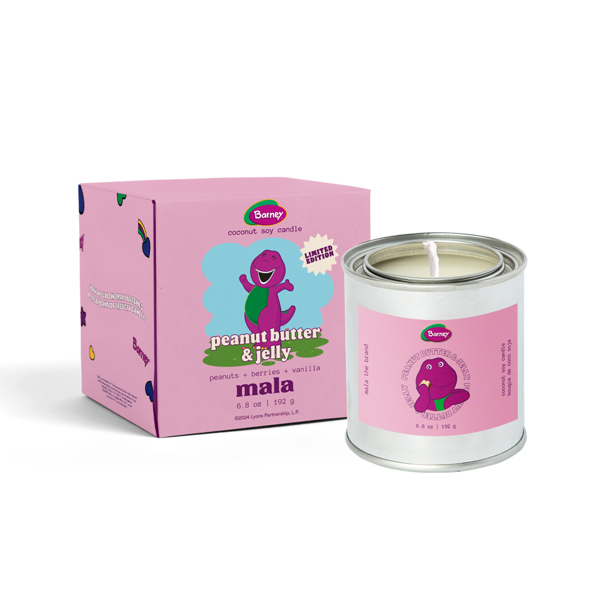 Barney x Mala: PB & Jelly | Peanuts + Strawberry + Vanilla