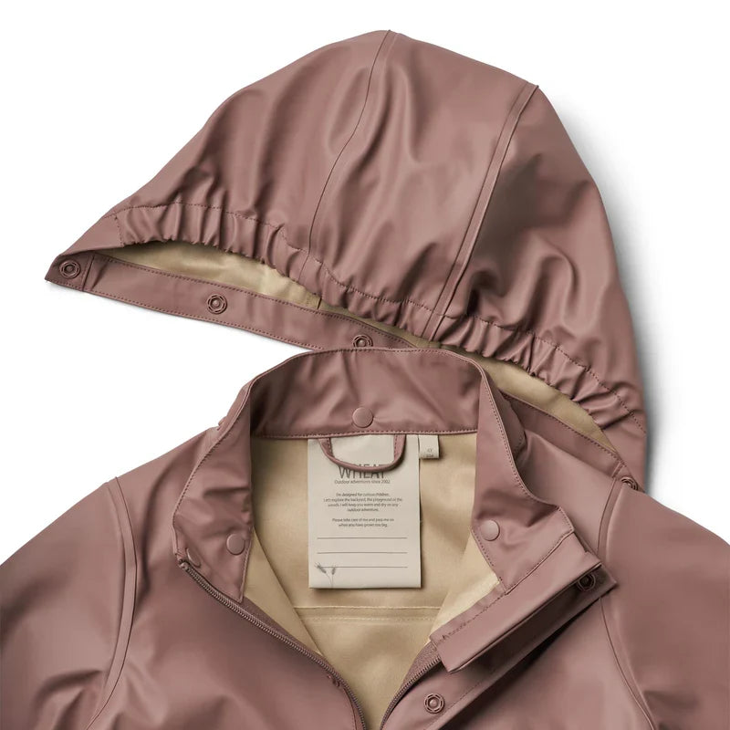 Rainwear Ollo Jacket | Dusty Lilac | Wheat Kids