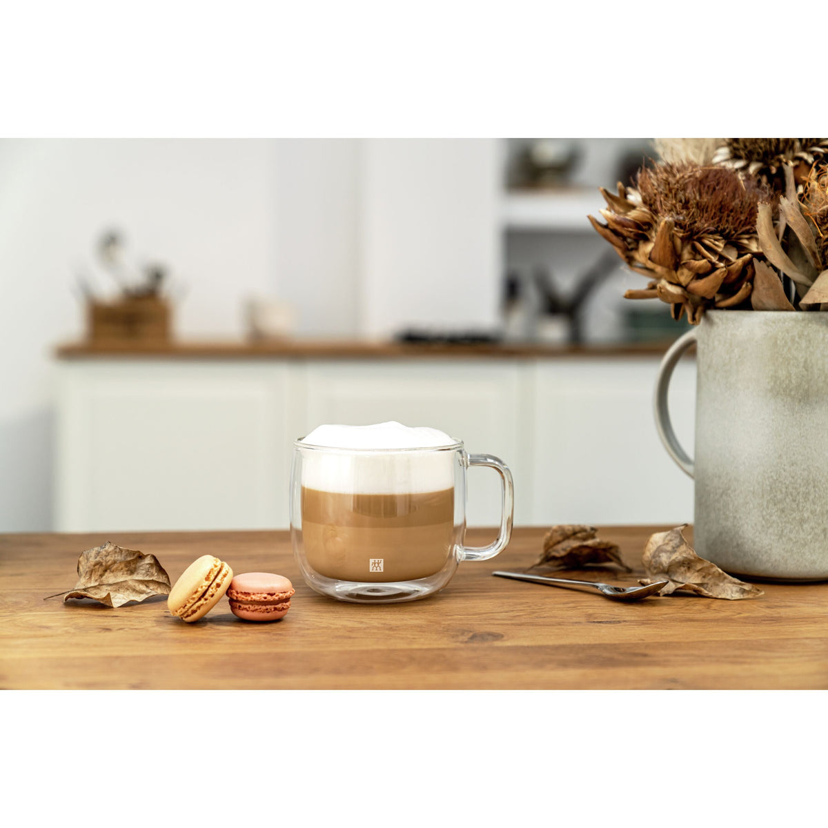 ZWILLING Sorrento Plus 2 Piece Cappuccino Set, Transparent