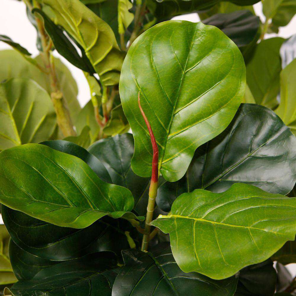 Adelia Artificial Fiddle Leaf Potted Plant 10'