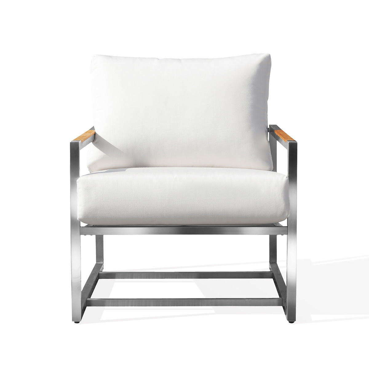 Acacia Stainless Steel Club Chair with Sunbrella® Cushions
