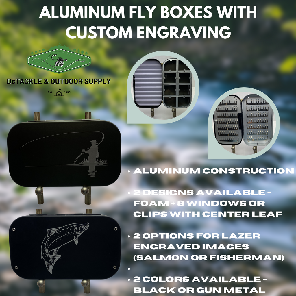 Aluminum Flyboxes with Clips, Windows and Foam