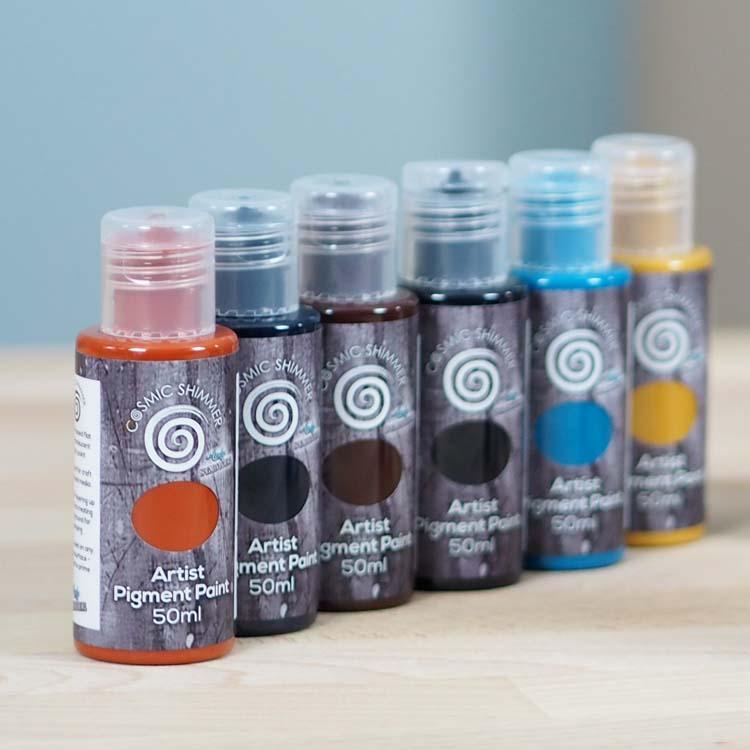 Cosmic Shimmer Artist Pigment Paints by Andy Skinner