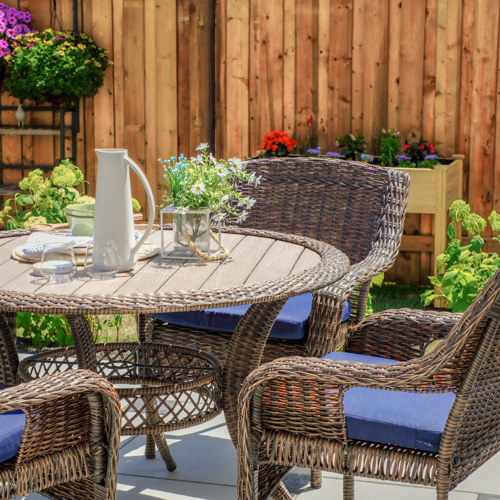 Cambridge 5-Piece Outdoor Wicker Dining Set