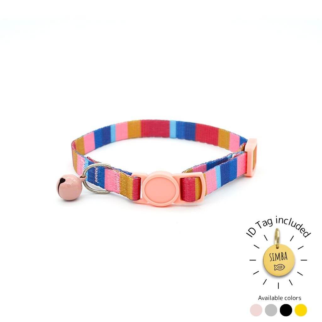 Cat Collar Breakaway - Minimalist Designs with ID Tag