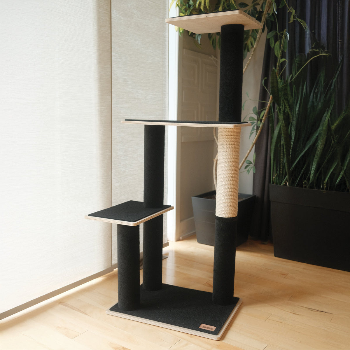 Noba Modern Plywood 3-Level Cat Tree