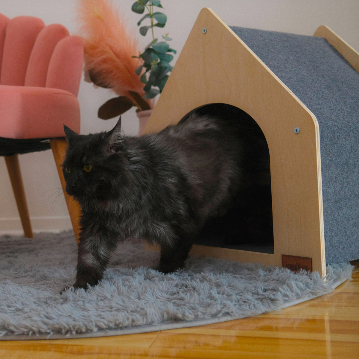 The Noba Cottage Scratchable Cat House