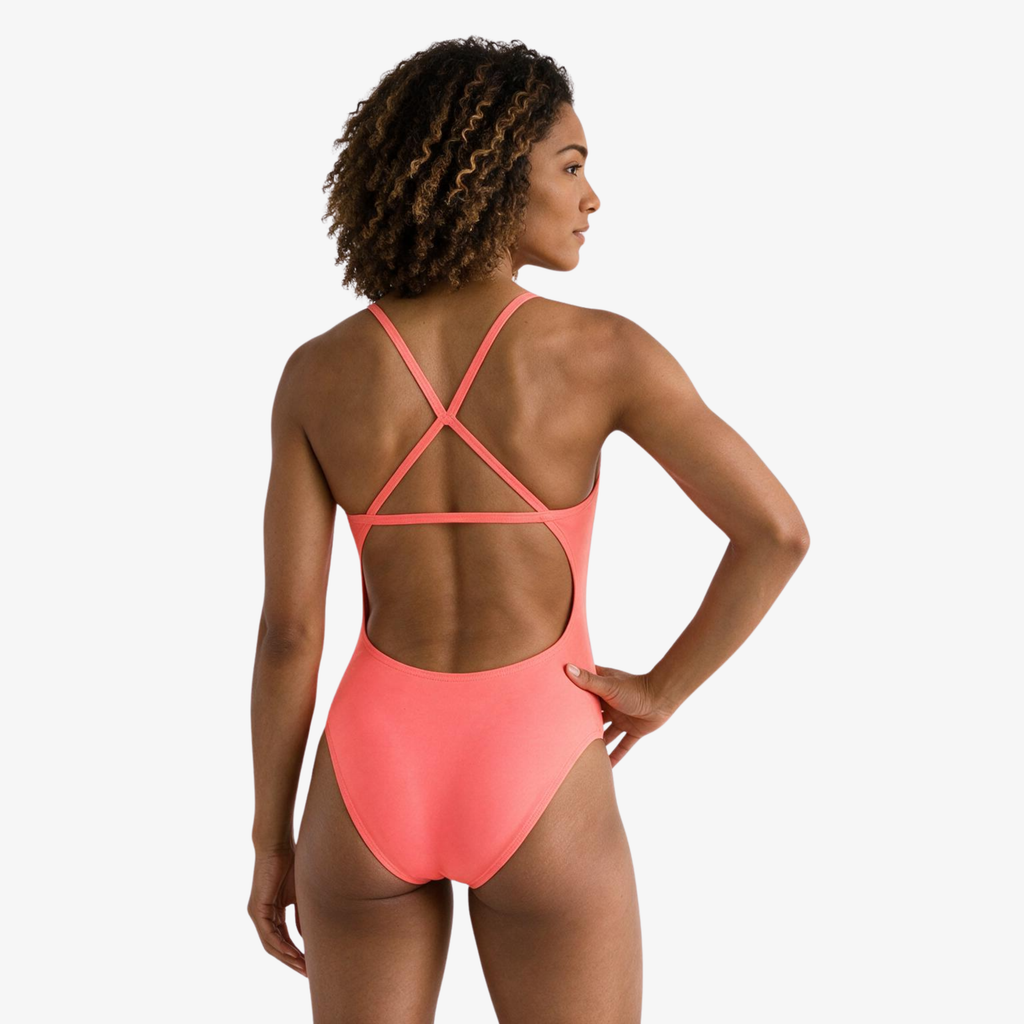 Coral Open-Back One-Piece Training Swimsuit by Norca