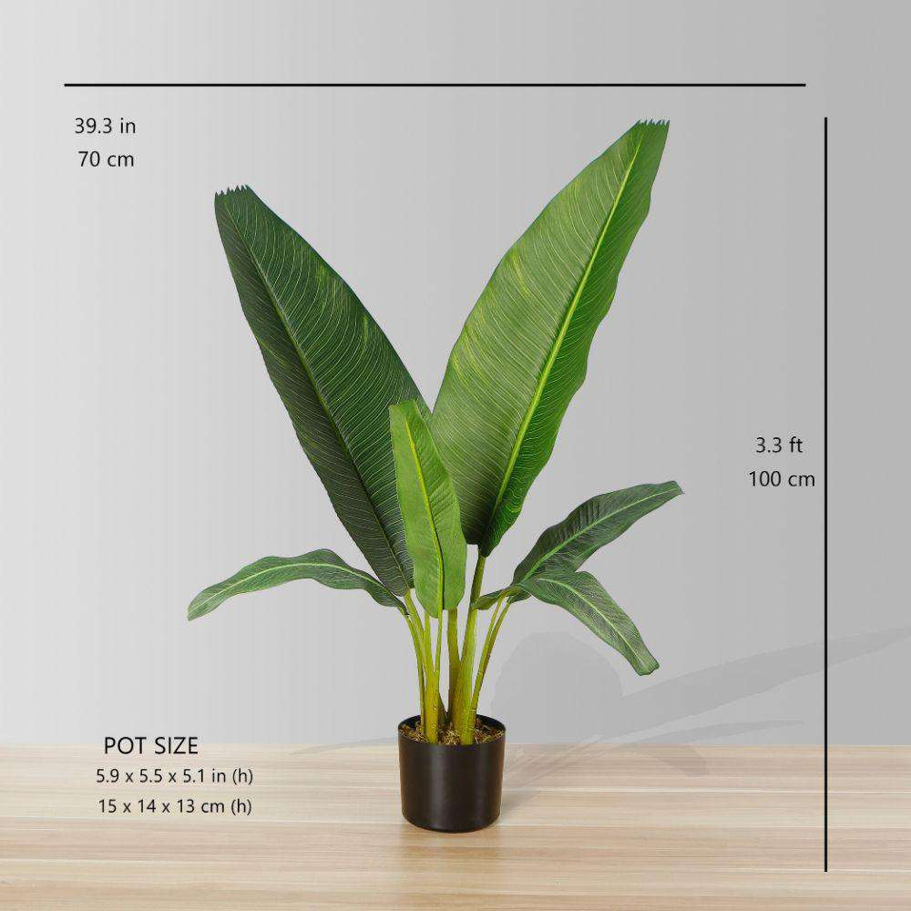 Dani Artificial Travellers Palm Tree Potted Plant (Multiple Sizes)