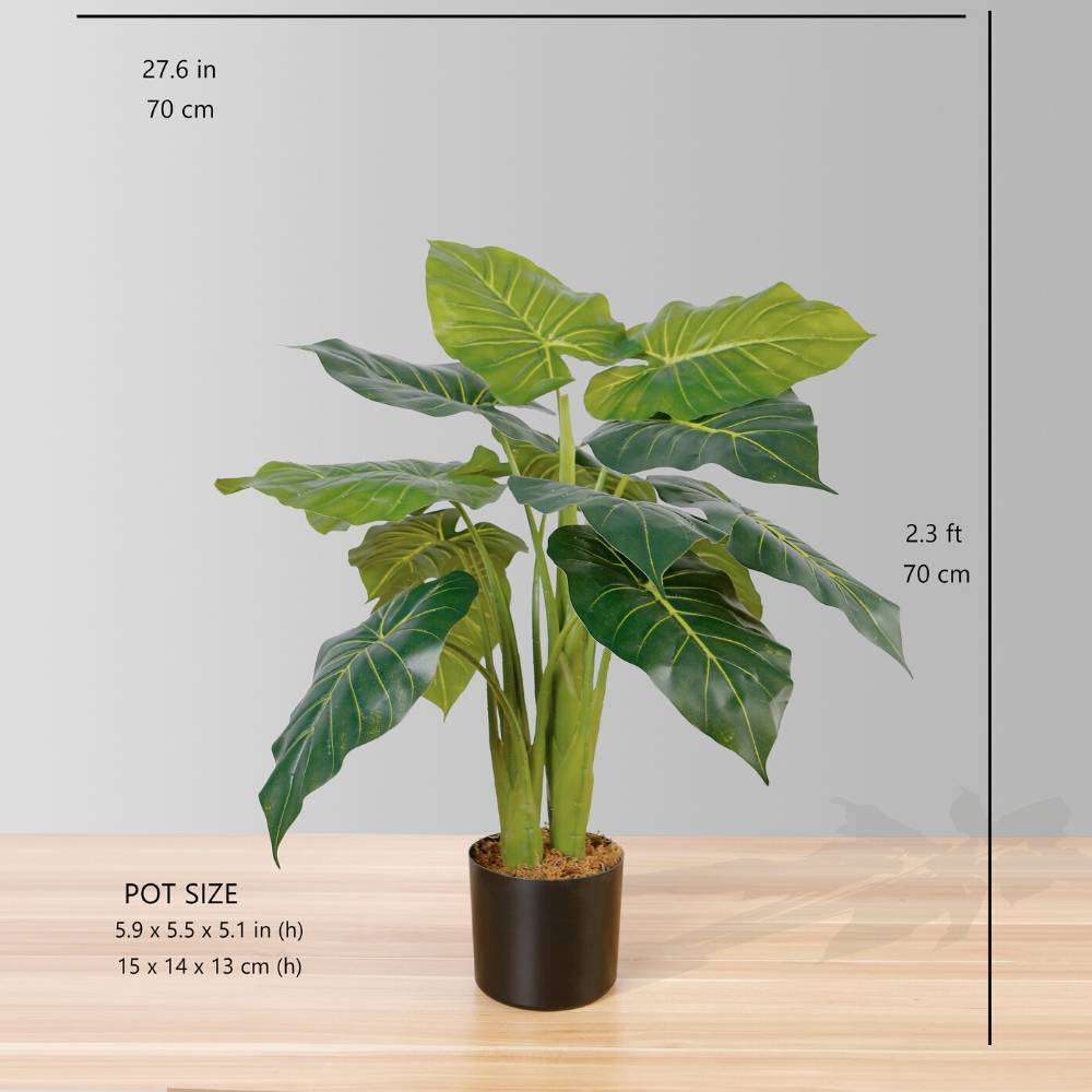 Dora Artificial Alocasia Potted Plant 28"