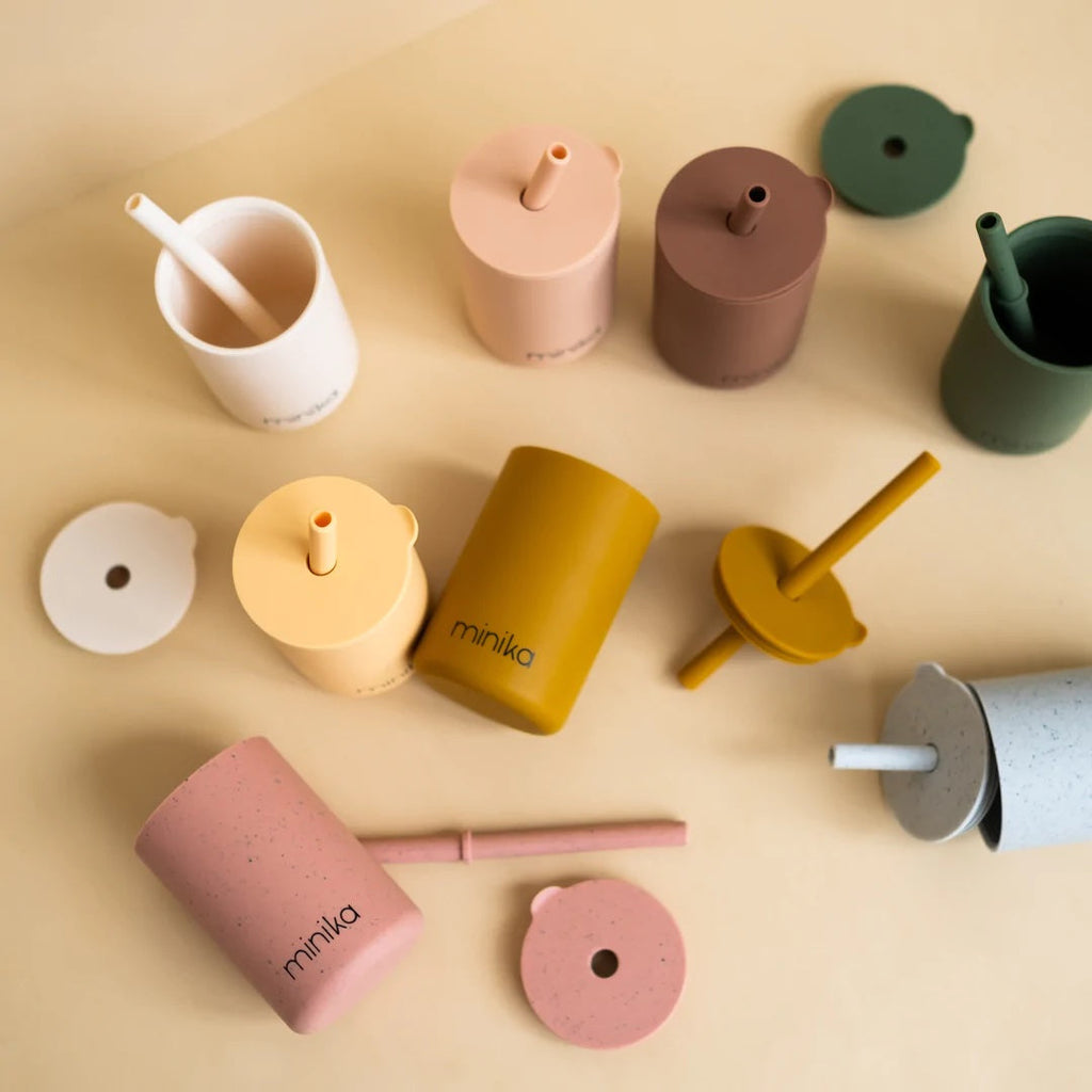 Silicone Straw Cup With Lid