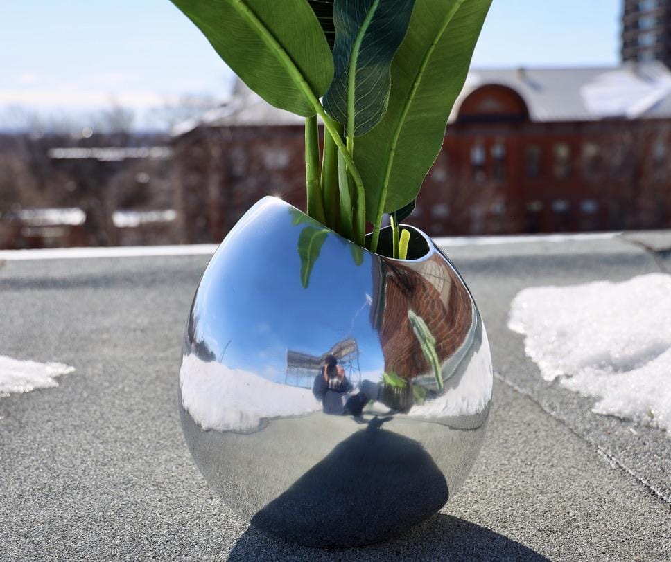 Nico - Brass Floor Planter (Multiple Sizes)