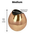 Fina - Brass Floor Planter (Multiple Sizes)