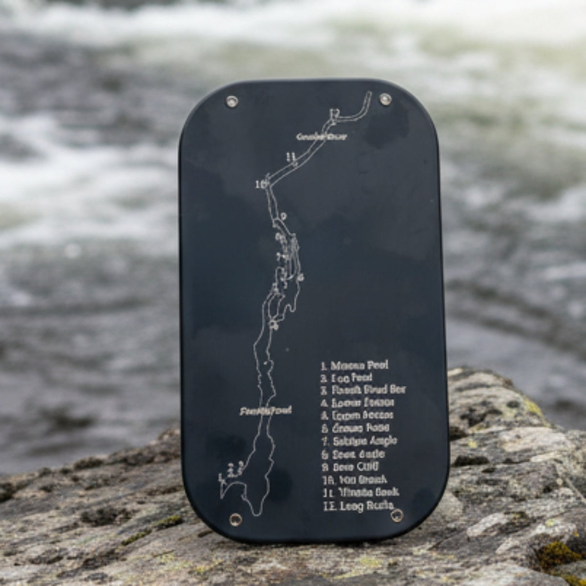 Fly Fishing Kit, Atlantic Salmon Flies, Mixed Selection, with Aluminum Flybox + Engraved Image