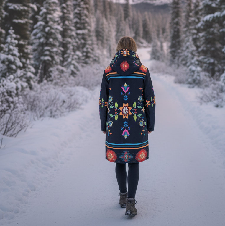 Sacred Bloom Long Coat