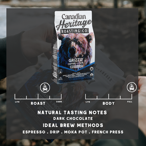 "Grizzly" Organic Coffee - Canadian Heritage Roasting Co.