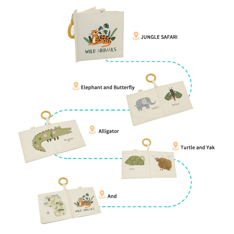 Wild Animals Crinkle Book | Wild Baby