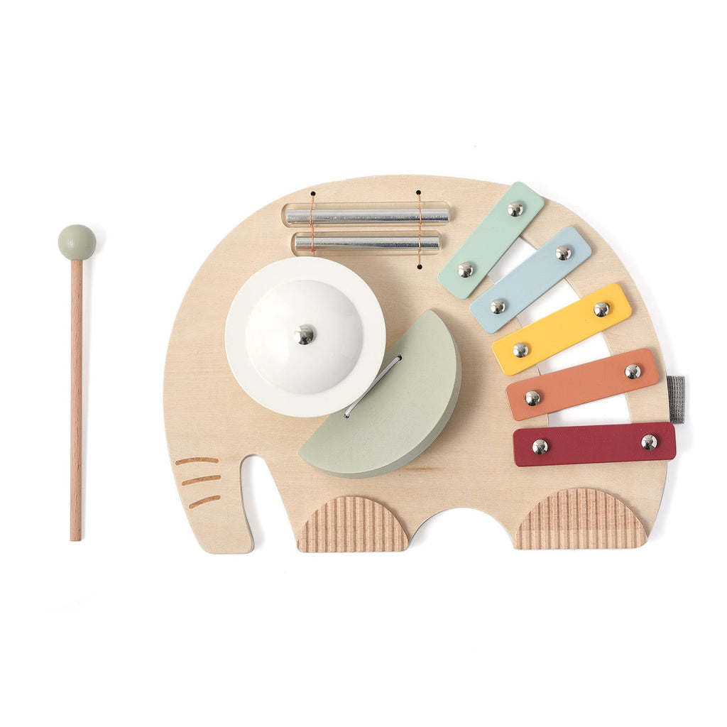 Elephant Musical Activity Board -- 5 in 1 Musical Toy | Wild Baby